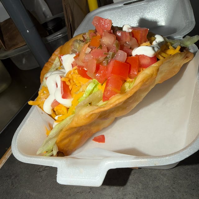 Crunchy Chicken Taco.