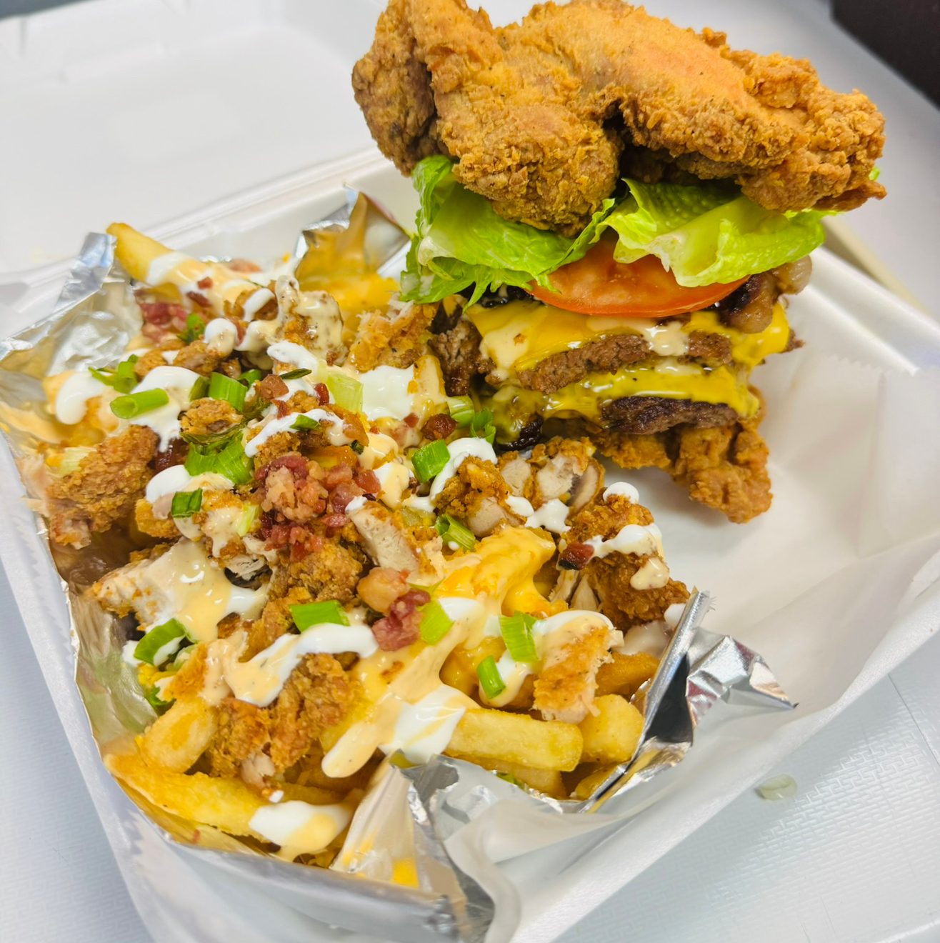 Jen's Heavyweight Chicken Burger.