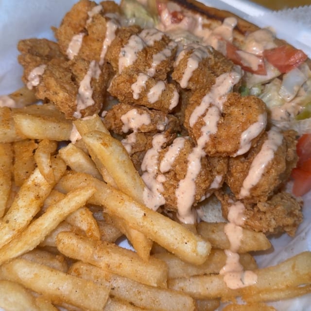 Shrimp Po’Boy Meal.