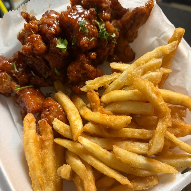 Fresh Chicken Nuggets meal.